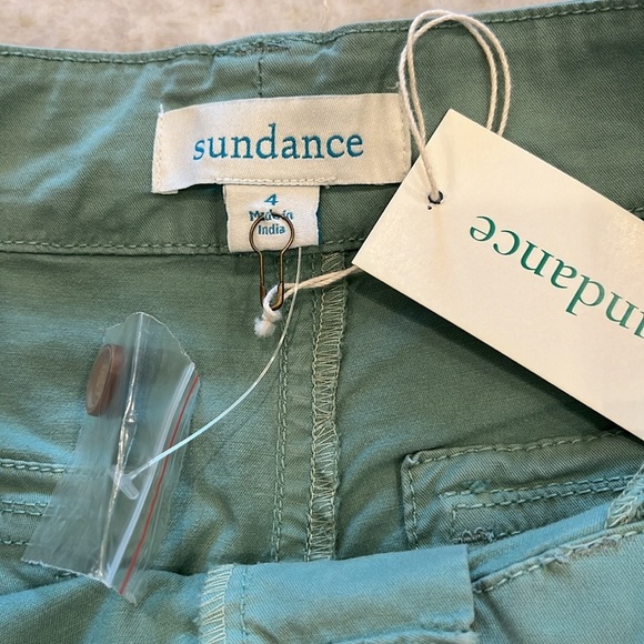NEW Sundance | Bastille Easy Floral Pants | Green | Paper Bag Waist | Size 4 - Picture 8 of 13